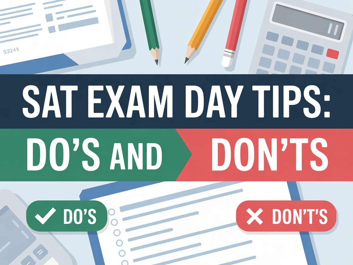 SAT Exam Day Tips What To Do And What To Avoid